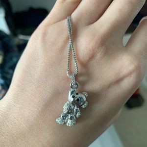 Swarovski Bear Pendant Necklace